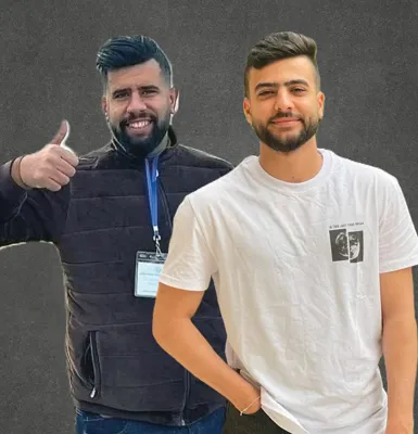 Amnestys logotype Nidal och Haitham